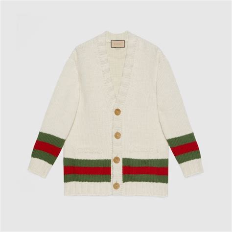 gucci cardigan dress|gucci web cardigan.